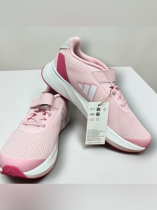 adidas Other - NWT Adidas -size 6 Kids Pink and white Lightweight Hook-and-Loop Sneakers
